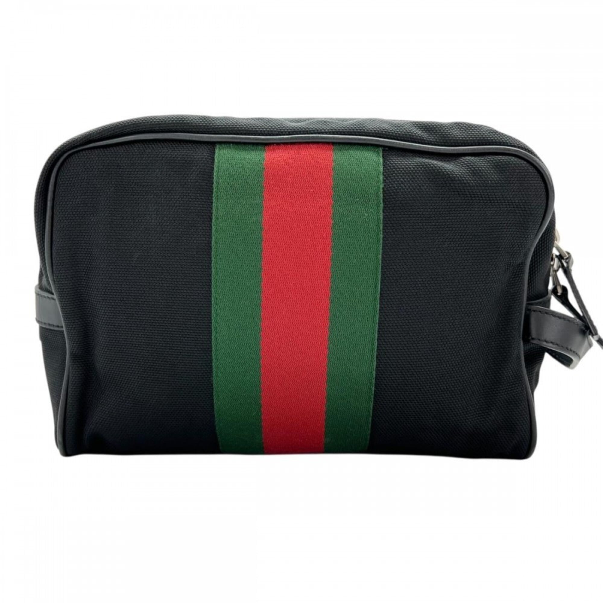 Gucci Black Nylon Clutch Bag Pouch (Pre-Owned)