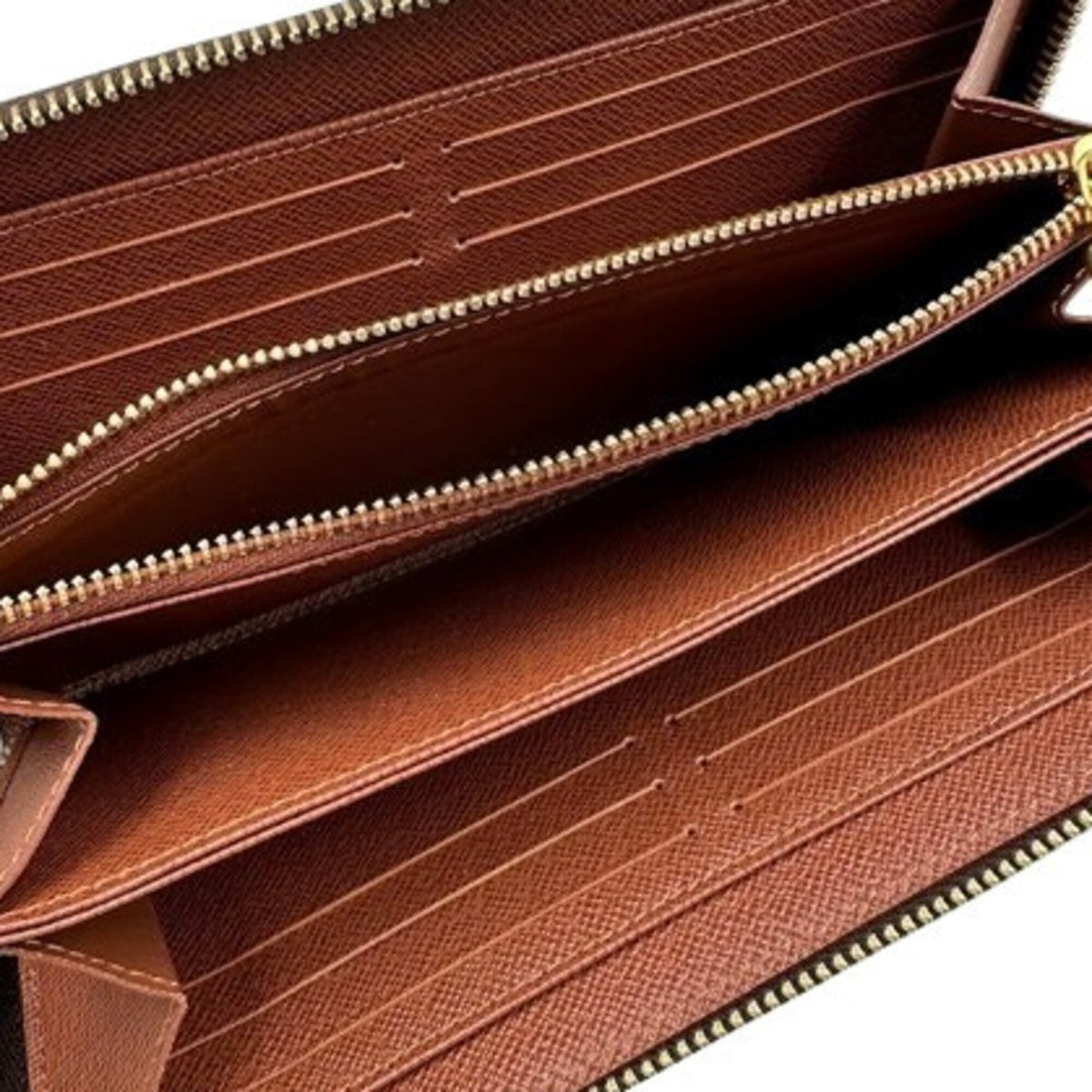 Louis Vuitton Monogram Brown Pvc Long Wallet (Bi-Fold) (Pre-Owned)