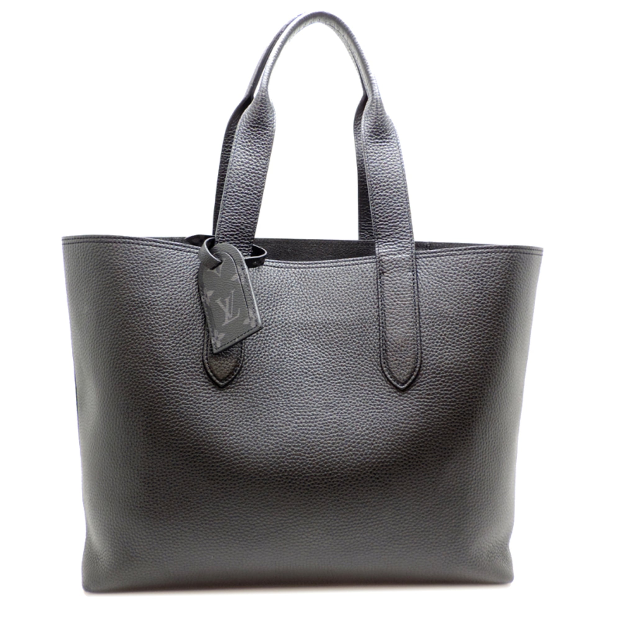 Louis Vuitton Black Leather Tote Bag (Pre-Owned)