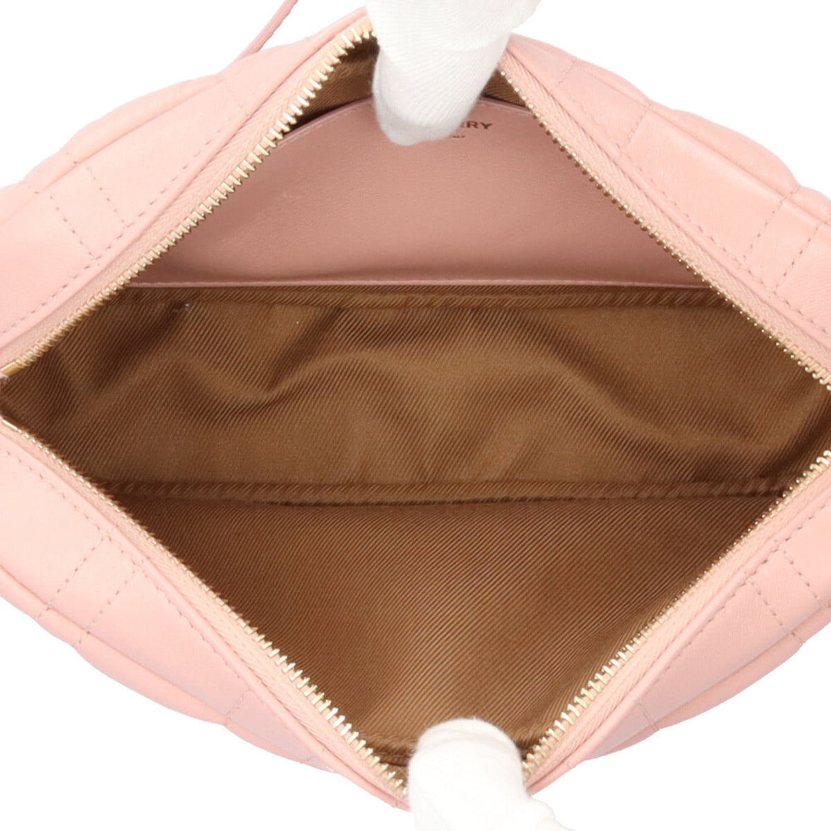 Burberry Pink Leather Shoulder Bag (Pre-Owned)