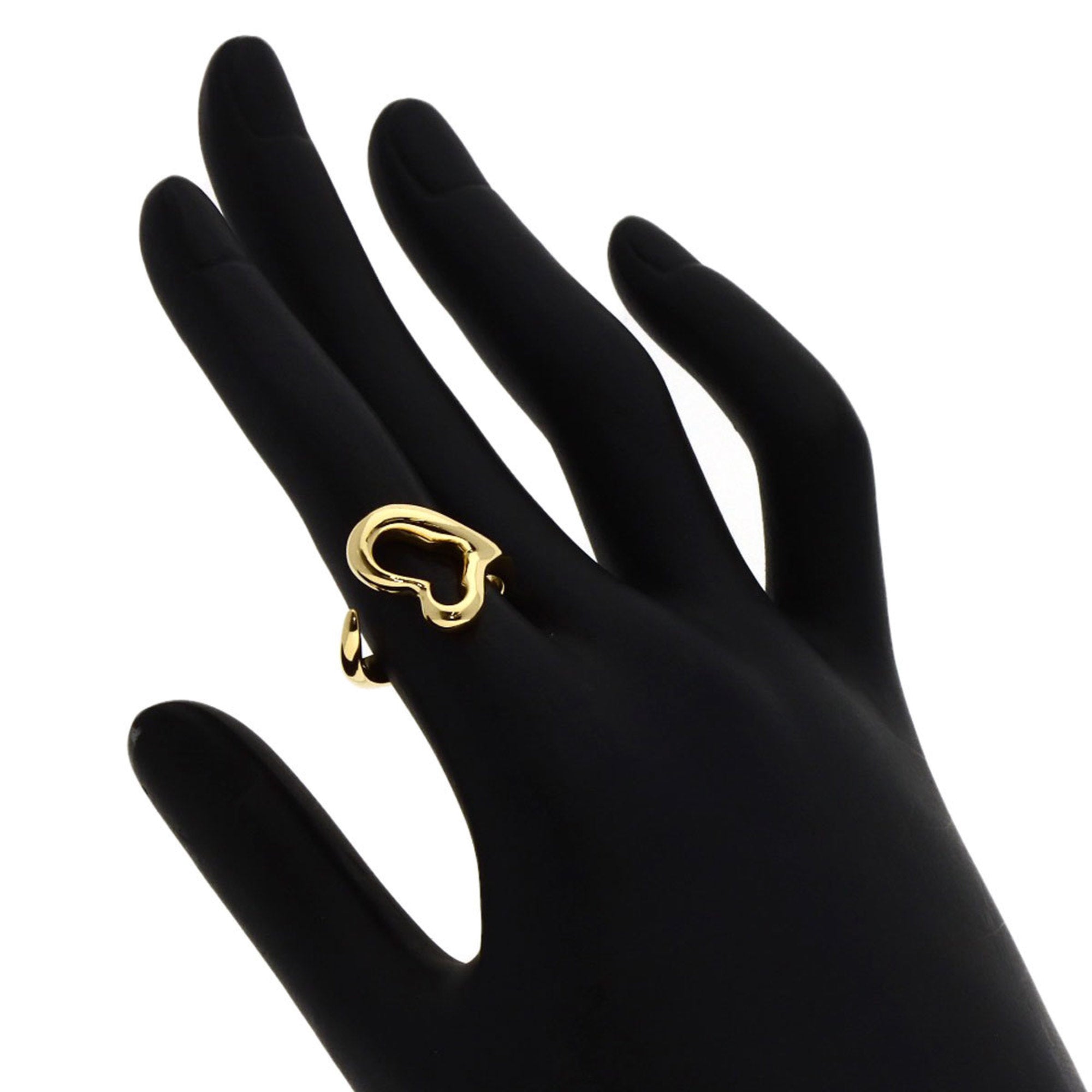 Tiffany Open Heart Yellow Gold (18K) Band Ring (Pre-Owned)