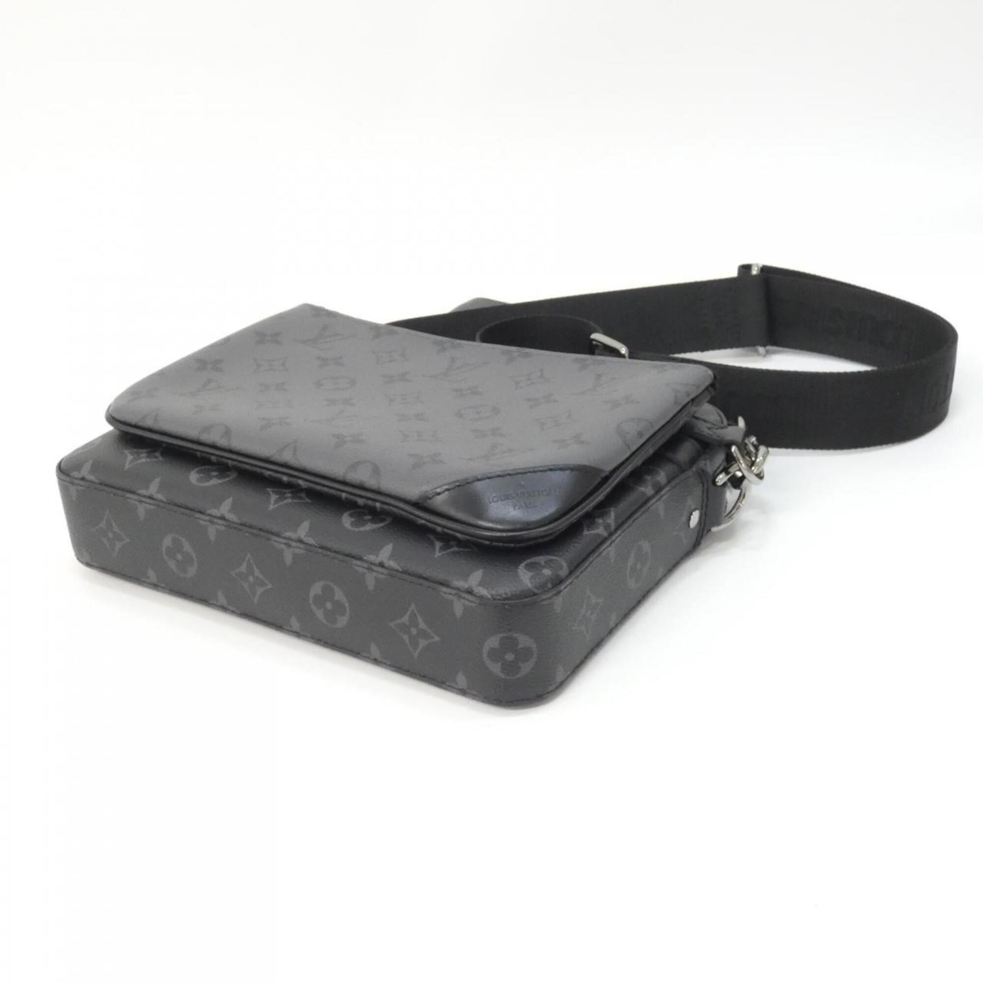 Louis Vuitton Black Coated Canvas Shoulder Bag (Pre-Owned)
