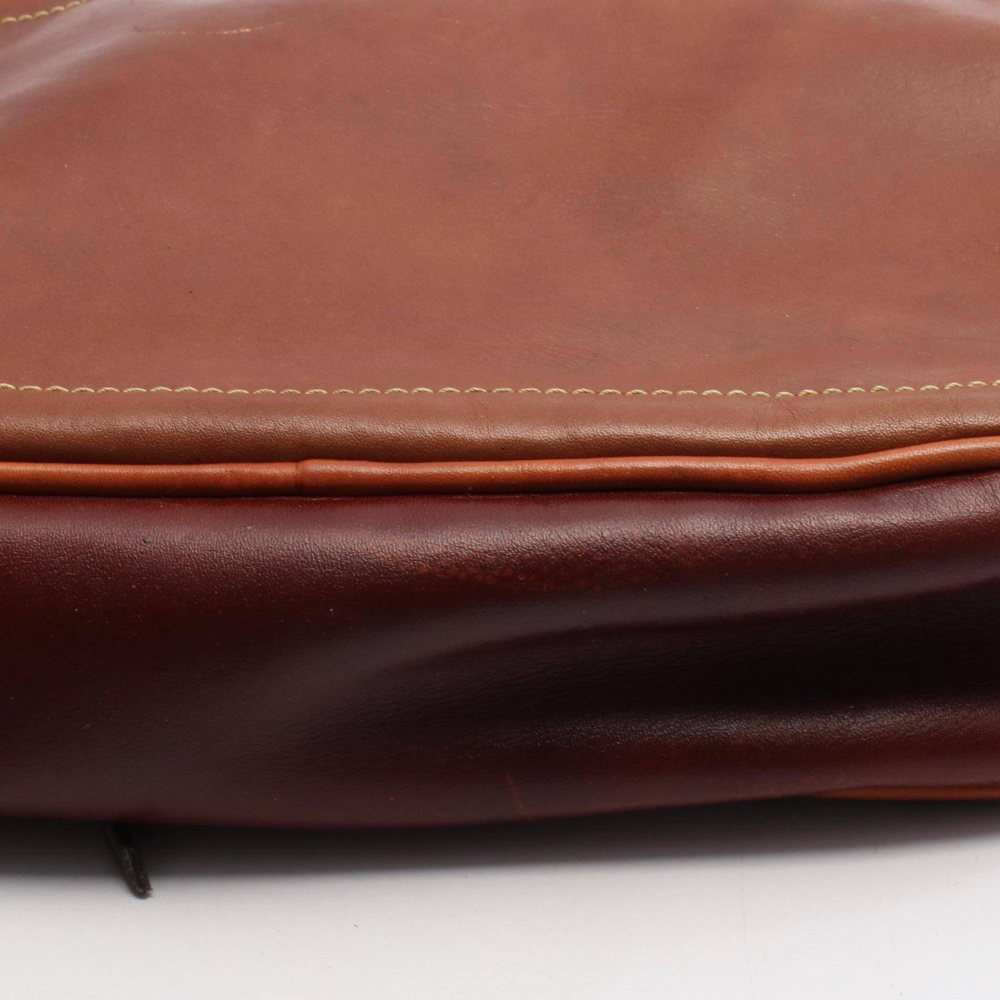 Loewe Brown Khaki Suede Leather Shoulder Bag (Pre-Owned)