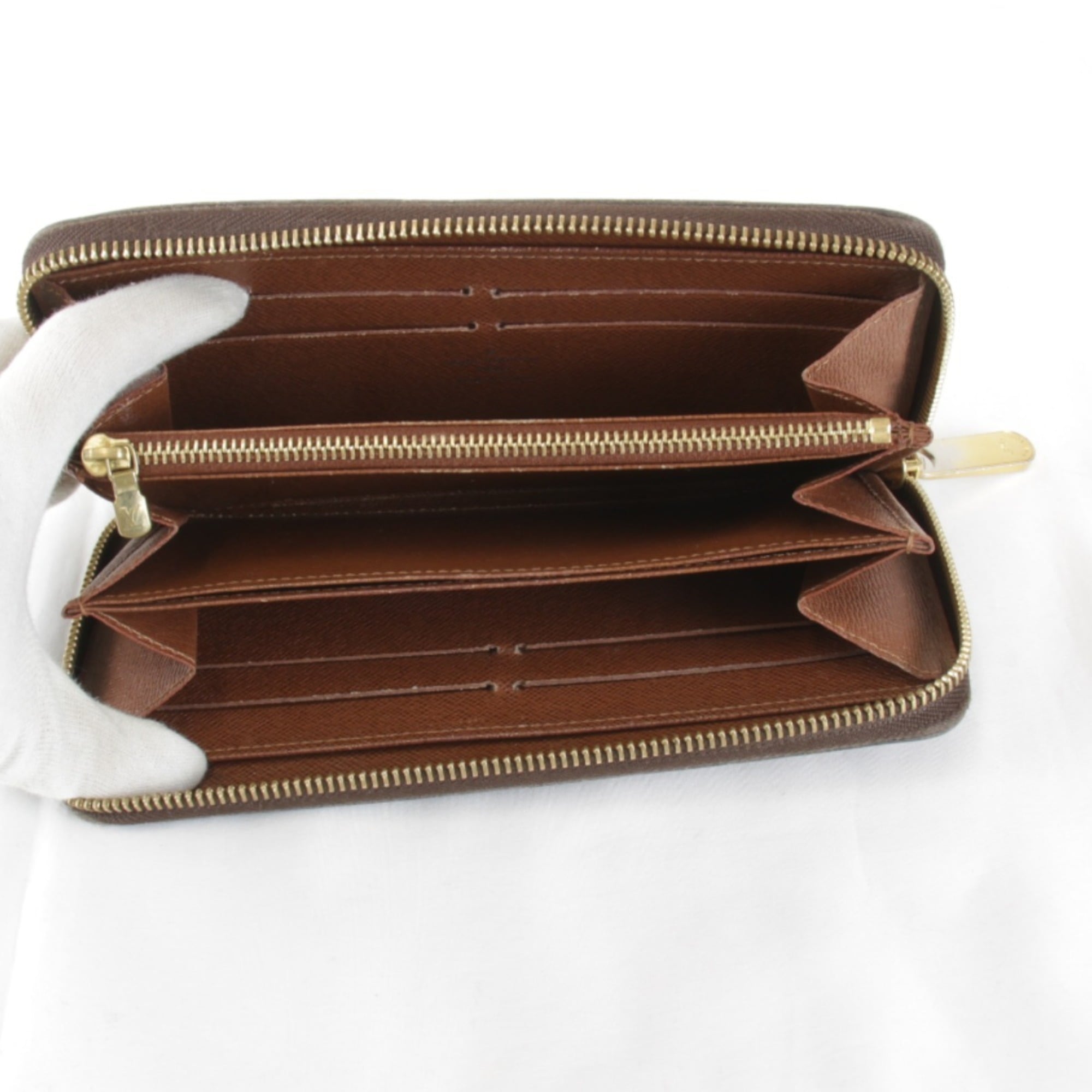 Louis Vuitton Brown Monogram Canvas Long Wallet (Bi-Fold) (Pre-Owned)