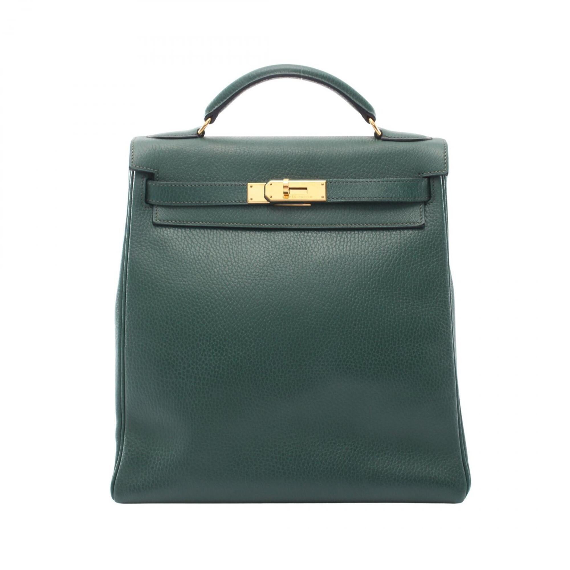 Hermes Green Ardennes Leather Backpack Handbag (Pre-Owned)