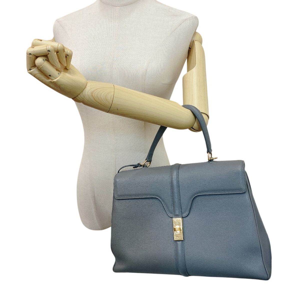 Celine Gray Leather Handbag (Pre-Owned)