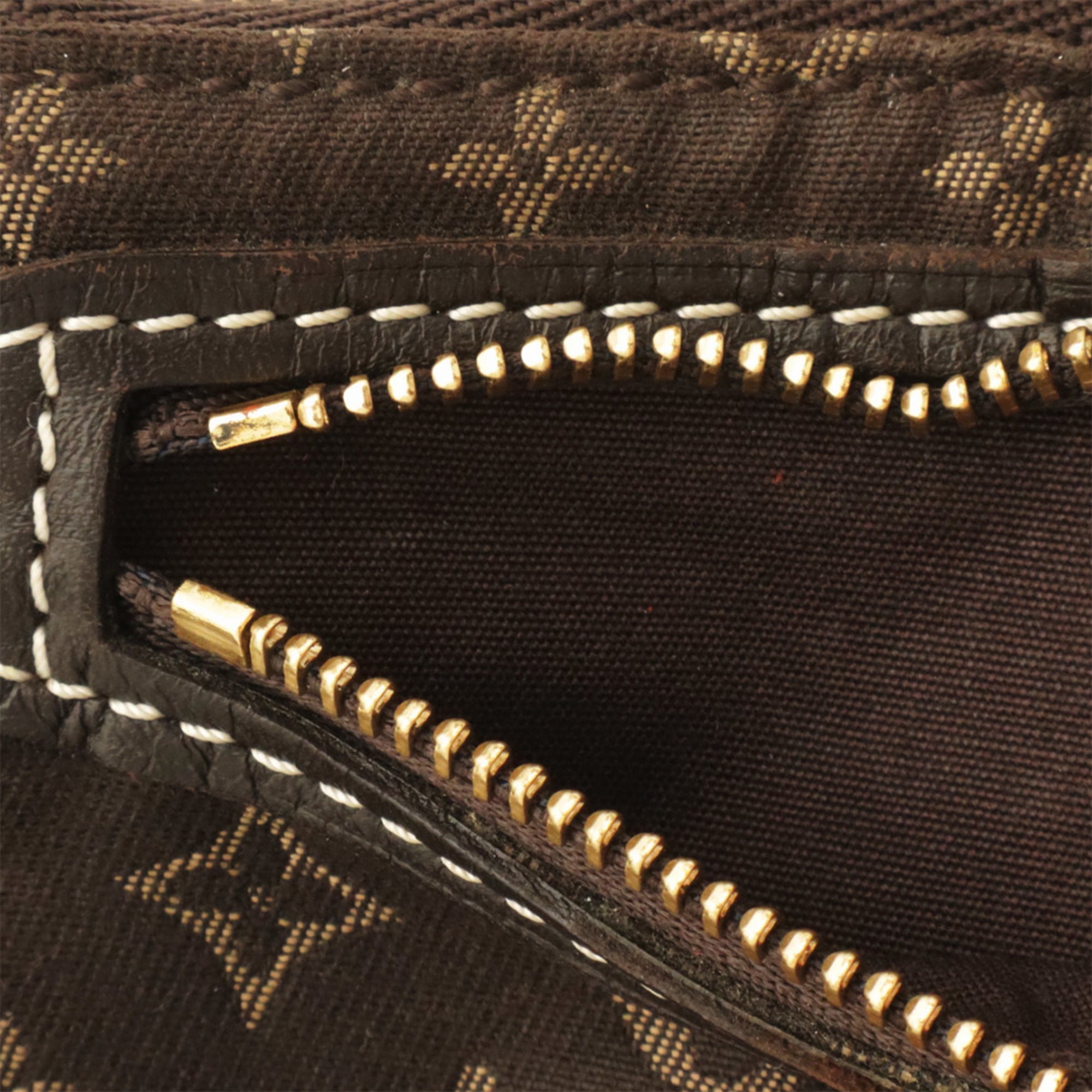 Louis Vuitton Brown Ebene Canvas Handbag Pochette Pouch (Pre-Owned)