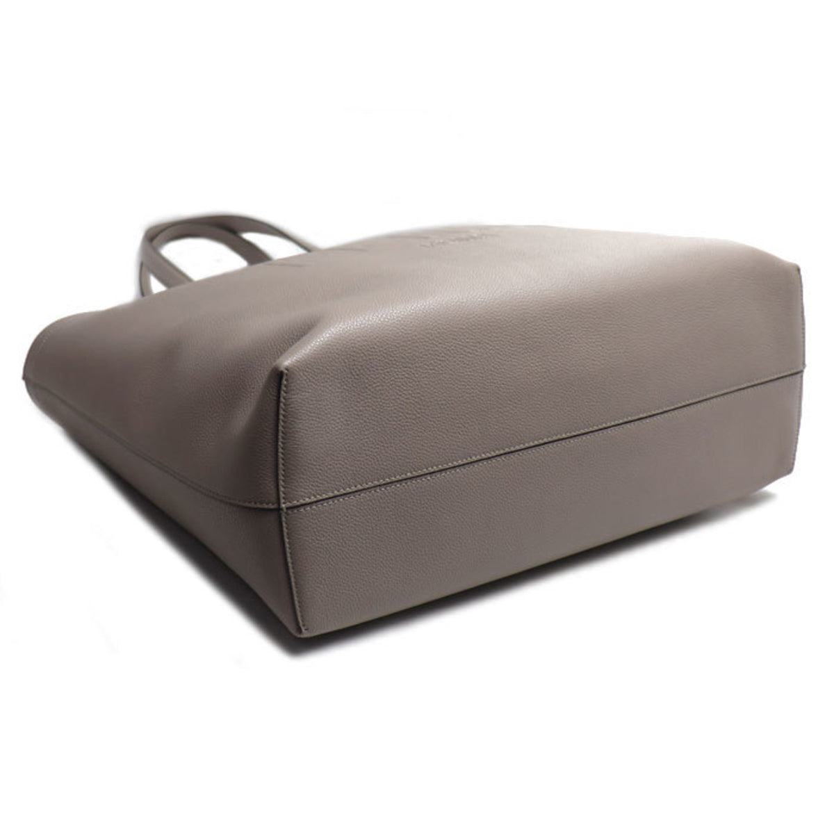 Fendi Gray Leather Tote Bag (Pre-Owned)