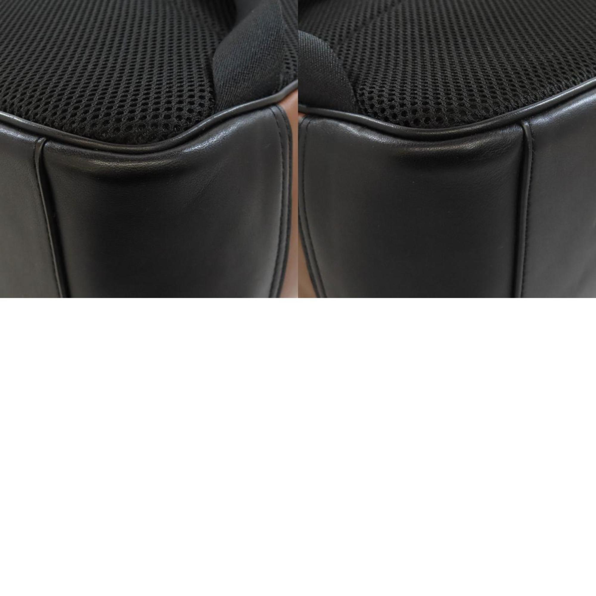 Coach Black Brown Leather Backpack (Pre-Owned)