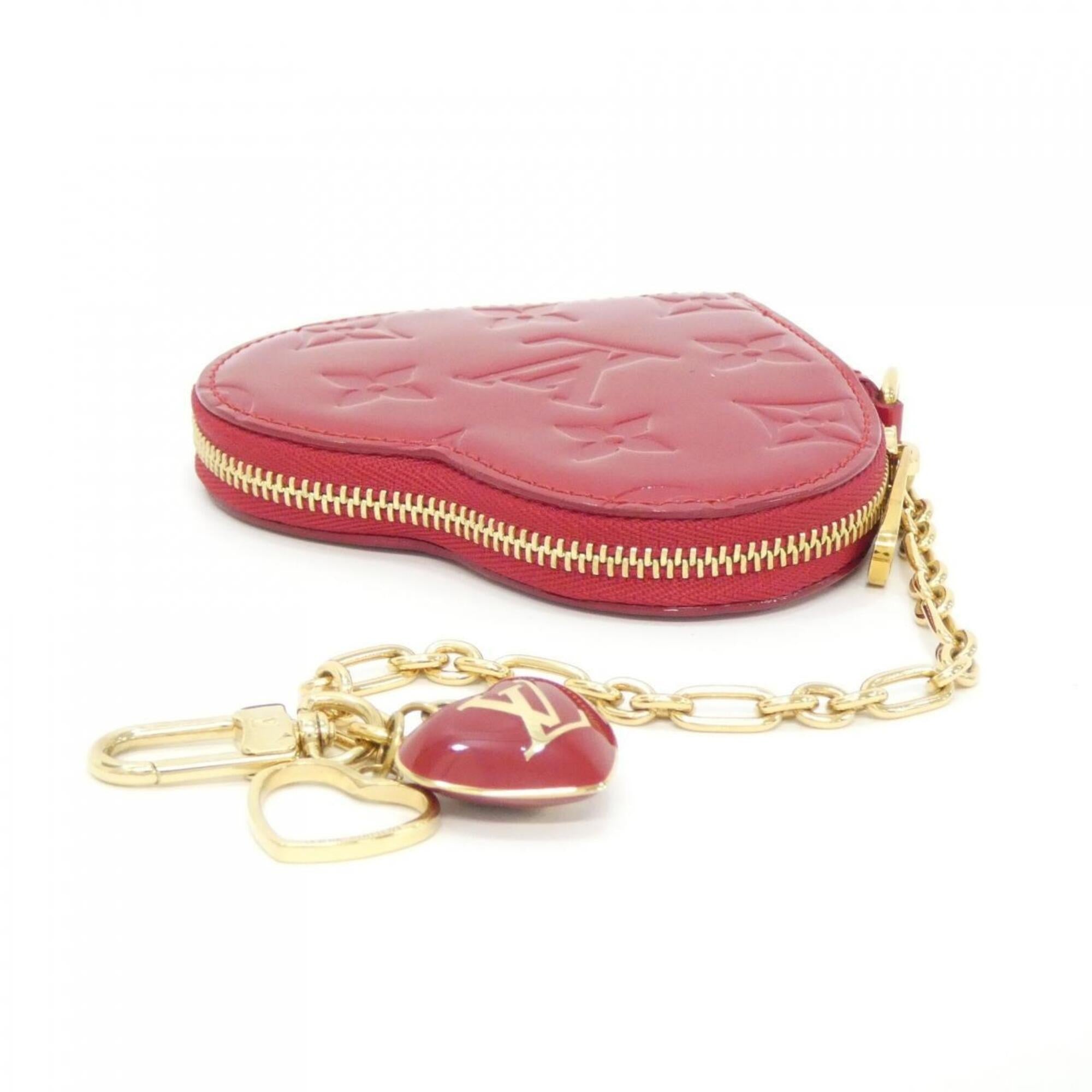 Louis Vuitton Pomme D'amour Red Color Leather Coin Purse/Coin Case (Pre-Owned)