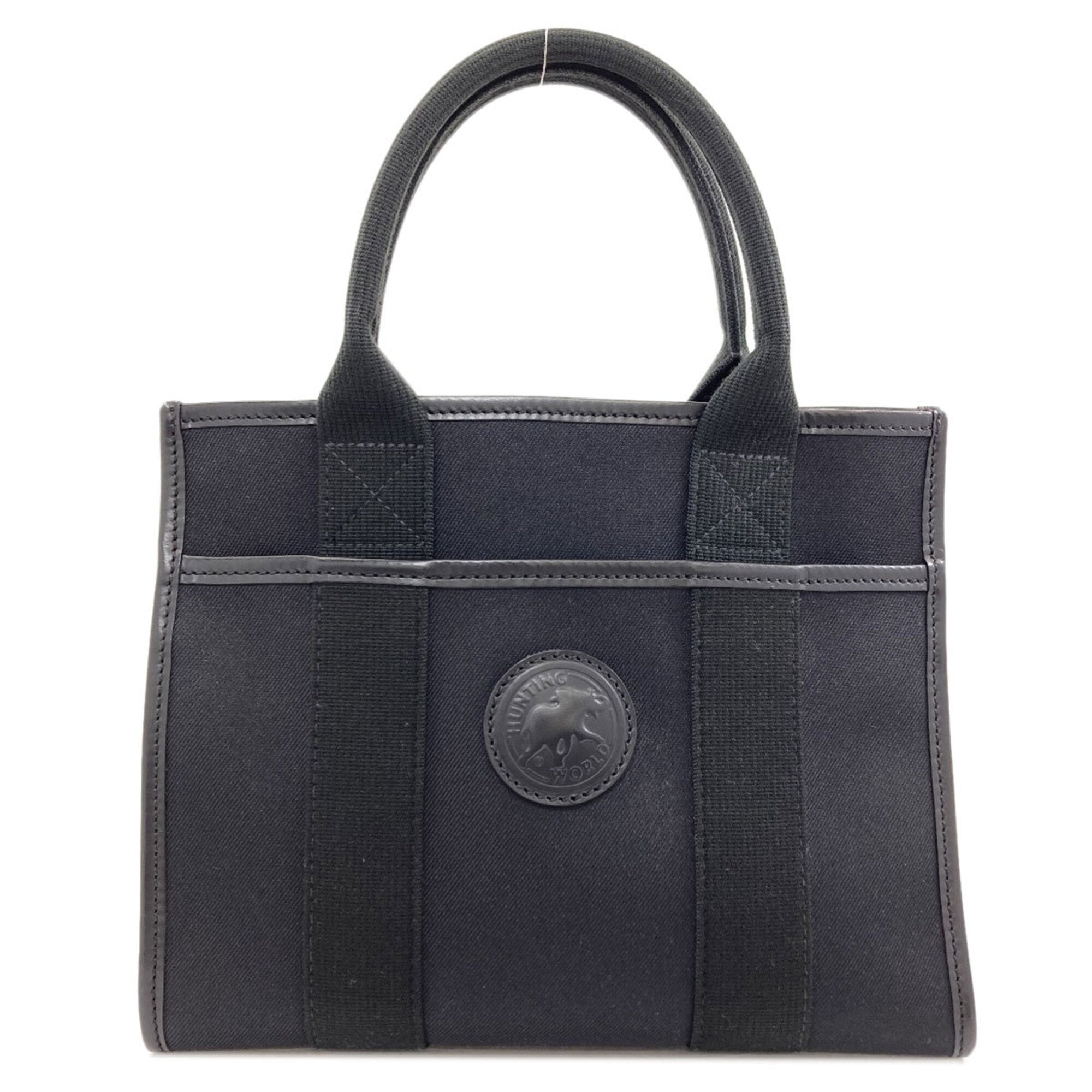 Hunting World Black Canvas Handbag (Pre-Owned)