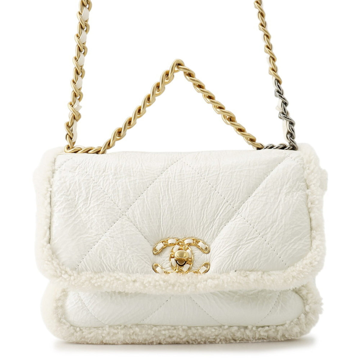 Chanel White Handbag Shoulder Bag (Pre-Owned)