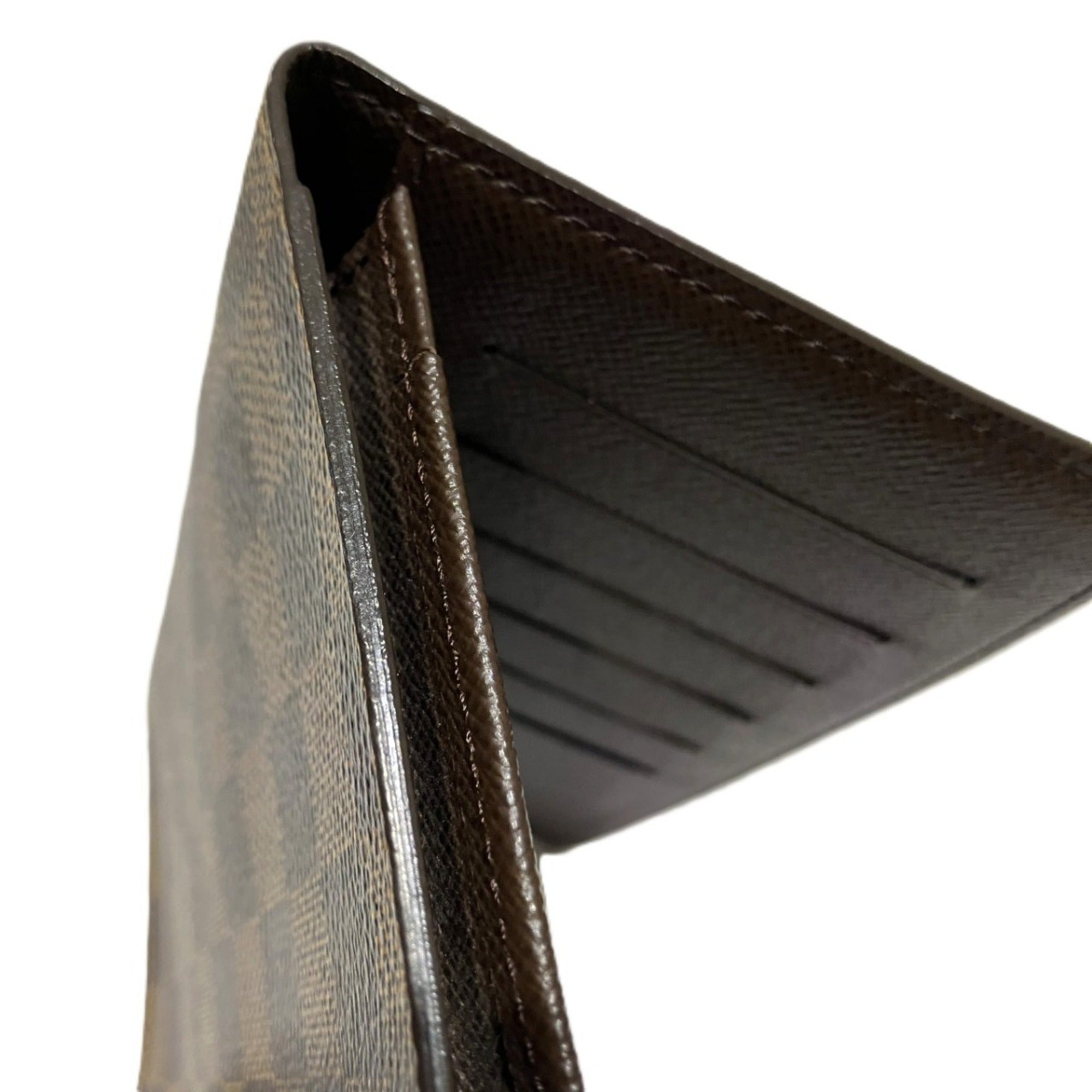 Louis Vuitton Brown Damier Canvas Long Bill Wallet (Bi-Fold) (Pre-Owned)