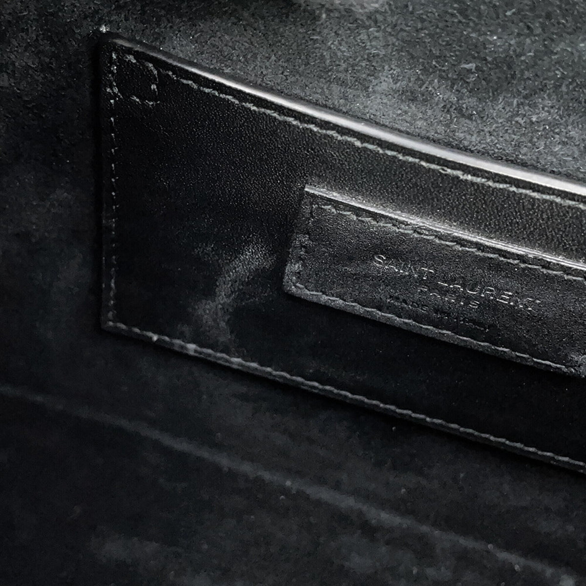 Yves Saint Laurent Black Leather Handbag Shoulder Bag (Pre-Owned)