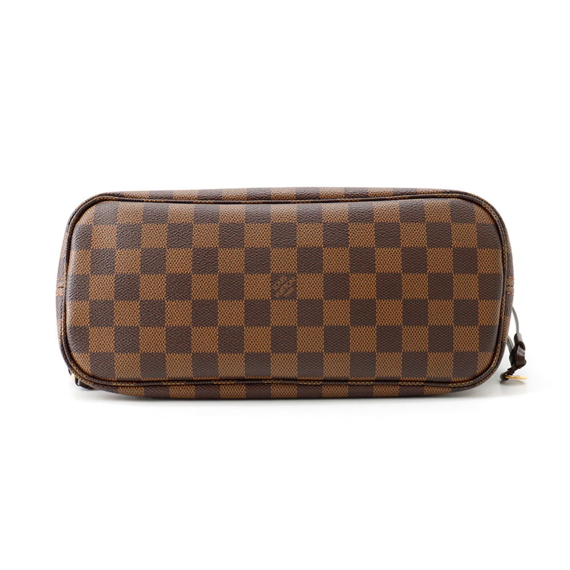 Louis Vuitton Damier Damier Canvas Ebene Red Color Handbag Tote Bag (Pre-Owned)