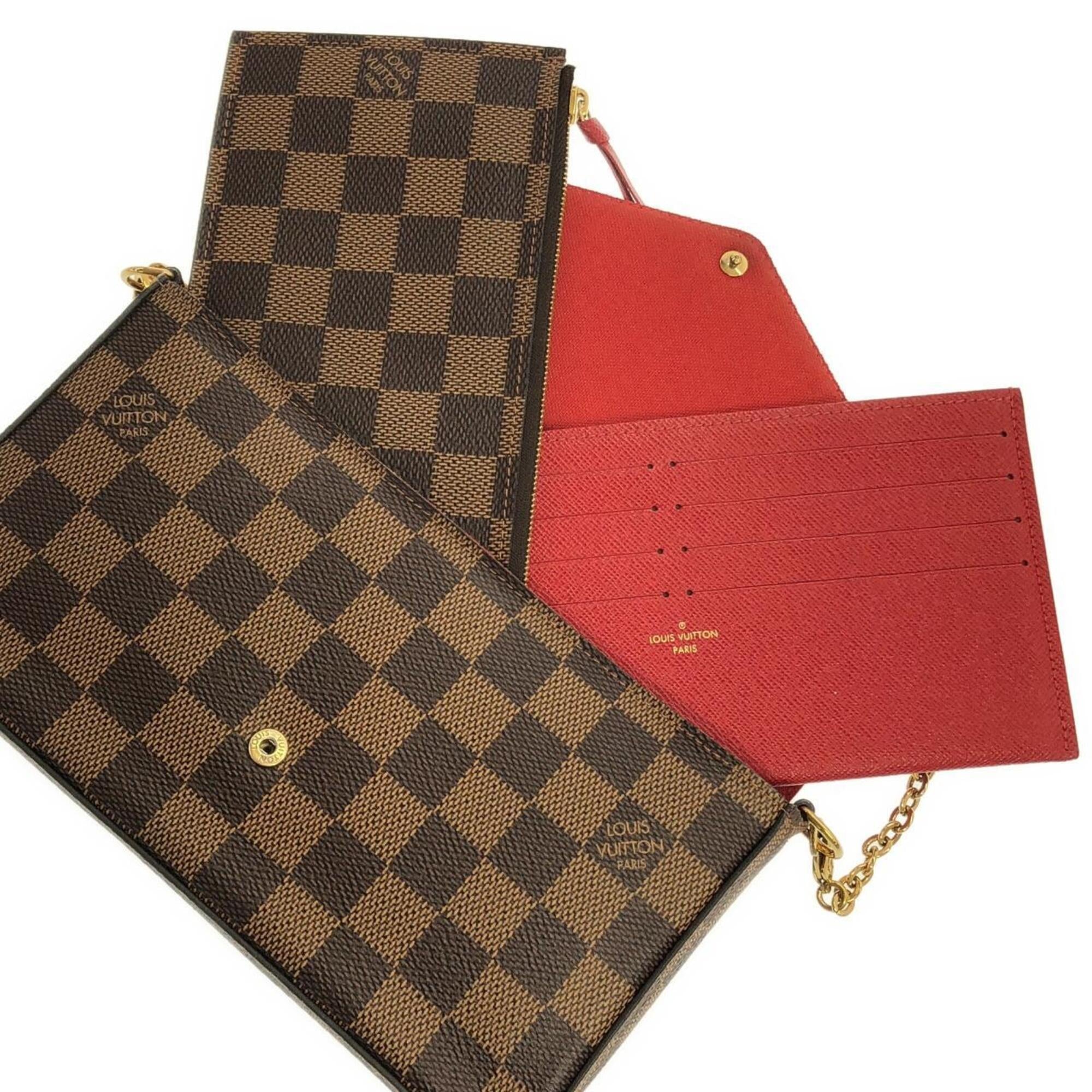 Louis Vuitton Brown Coated Canvas Pochette Shoulder Bag (Pre-Owned)