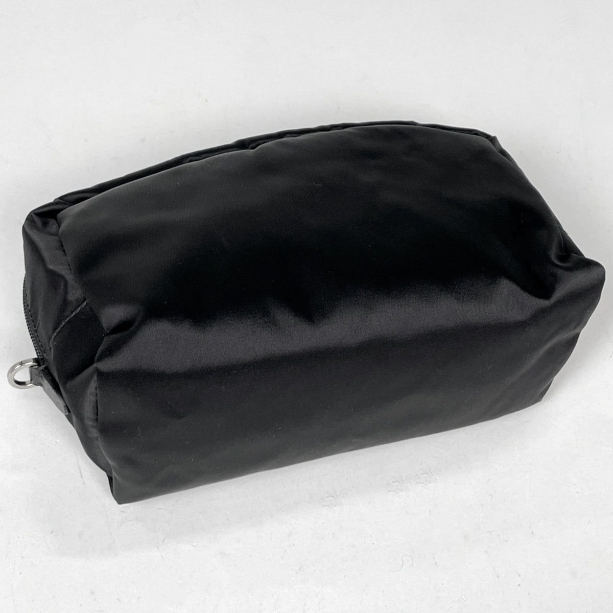 Prada Black Nylon Leather Pouch (Pre-Owned)