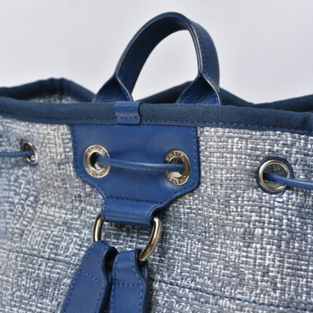 Chanel Cotton Canvas Denim Backpack (Pre-Owned)