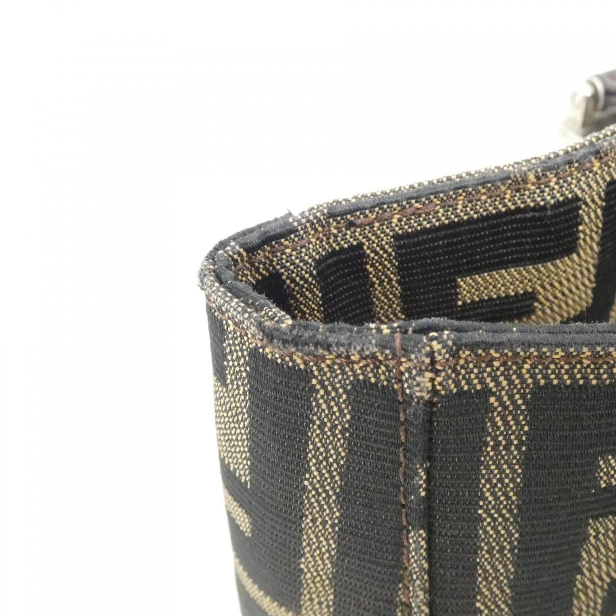 Fendi Brown Canvas Handbag (Pre-Owned)