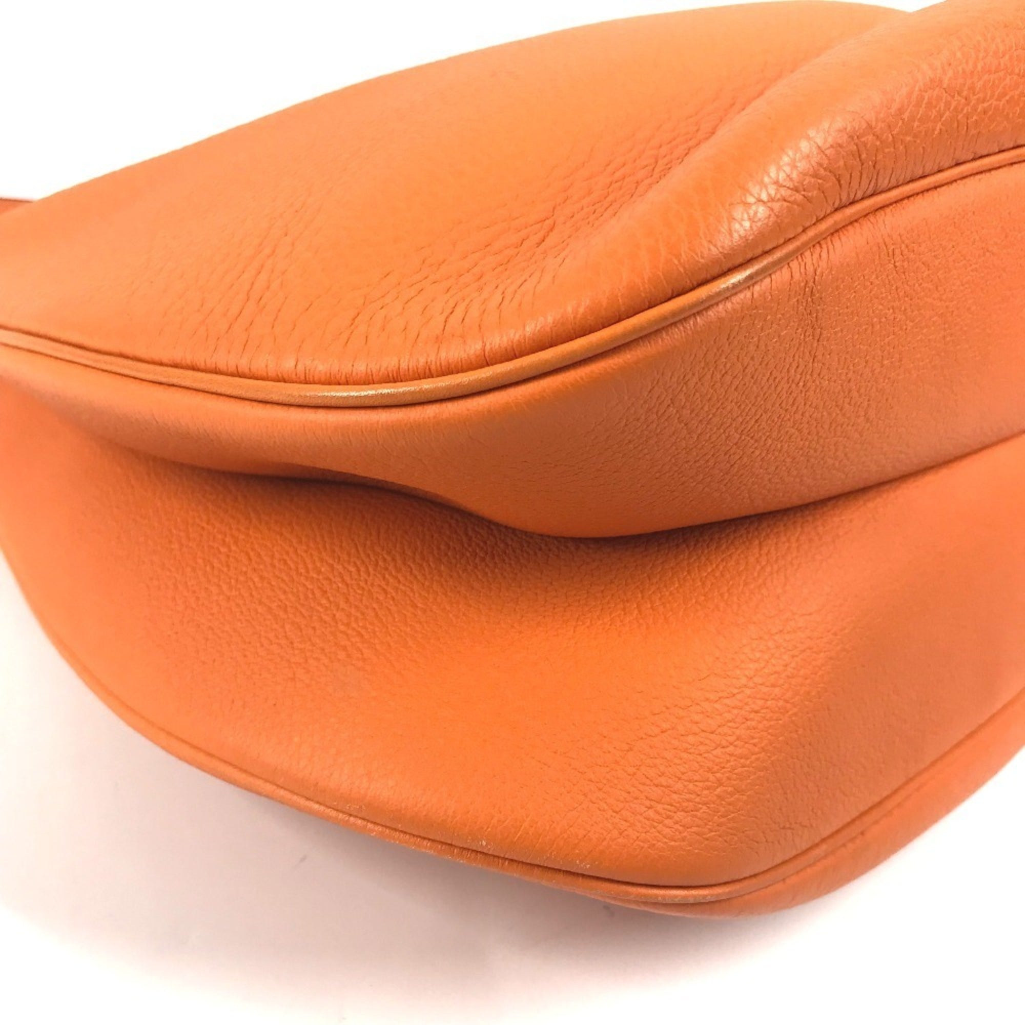 Hermes Orange Leather Shoulder Bag (Pre-Owned)