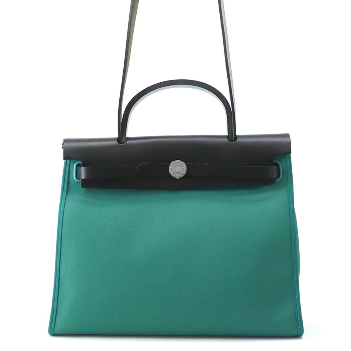 Hermes Black Green Handbag (Pre-Owned)