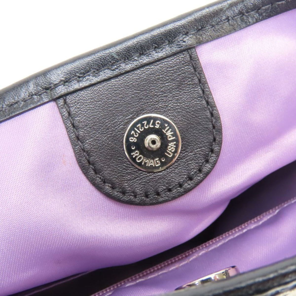Coach Black Gray Signature Line Shoulder Bag (Pre-Owned)