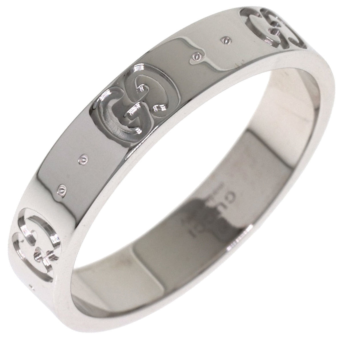 Gucci White Gold (18K) Band Ring (Pre-Owned)