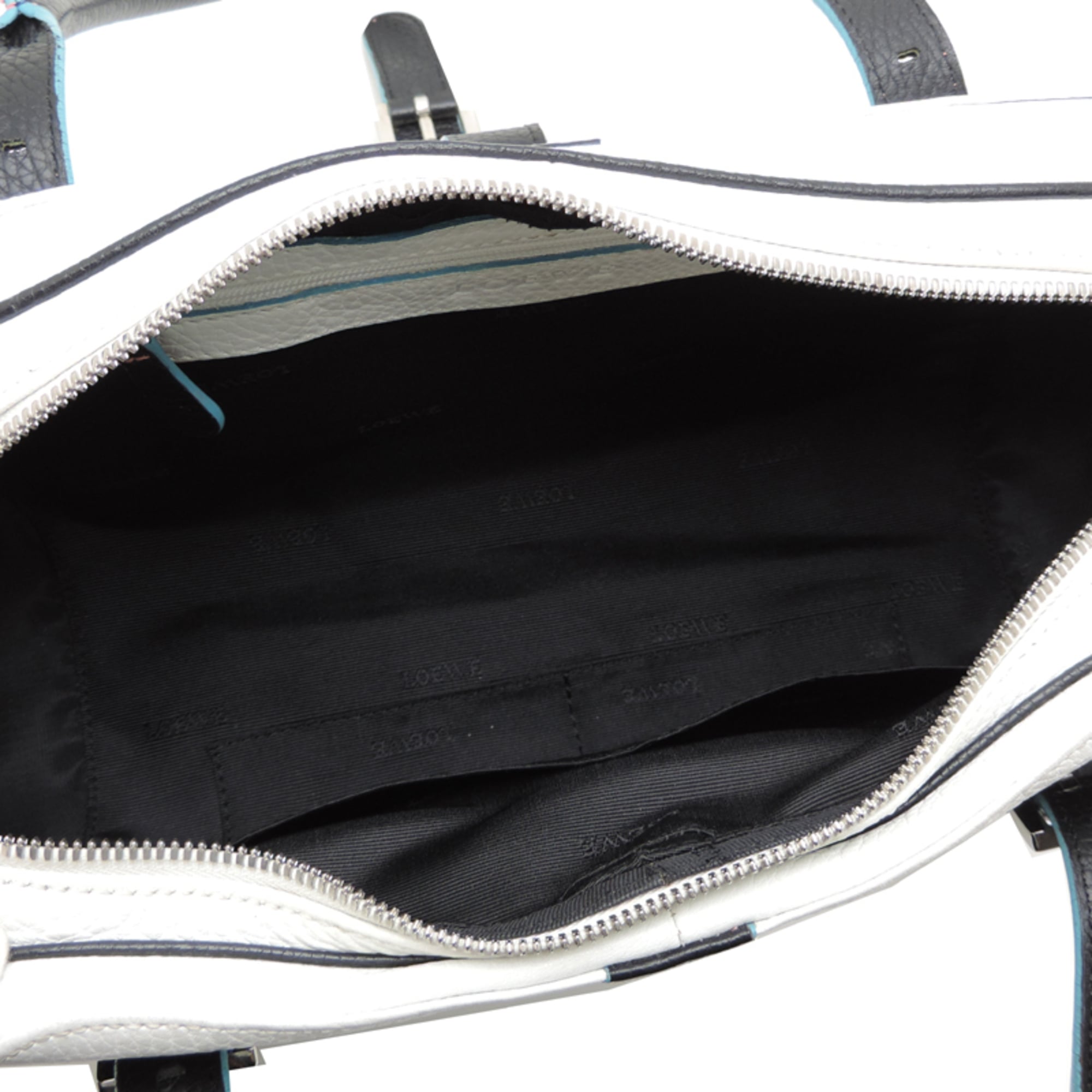 Loewe Black Blue White Handbag (Pre-Owned)