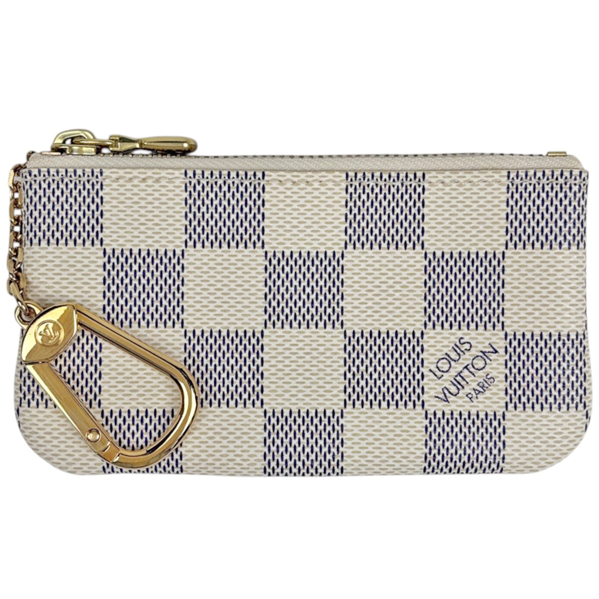 Louis Vuitton Damier Azur White Damier Azur Coin Purse/Coin Case (Pre-Owned)