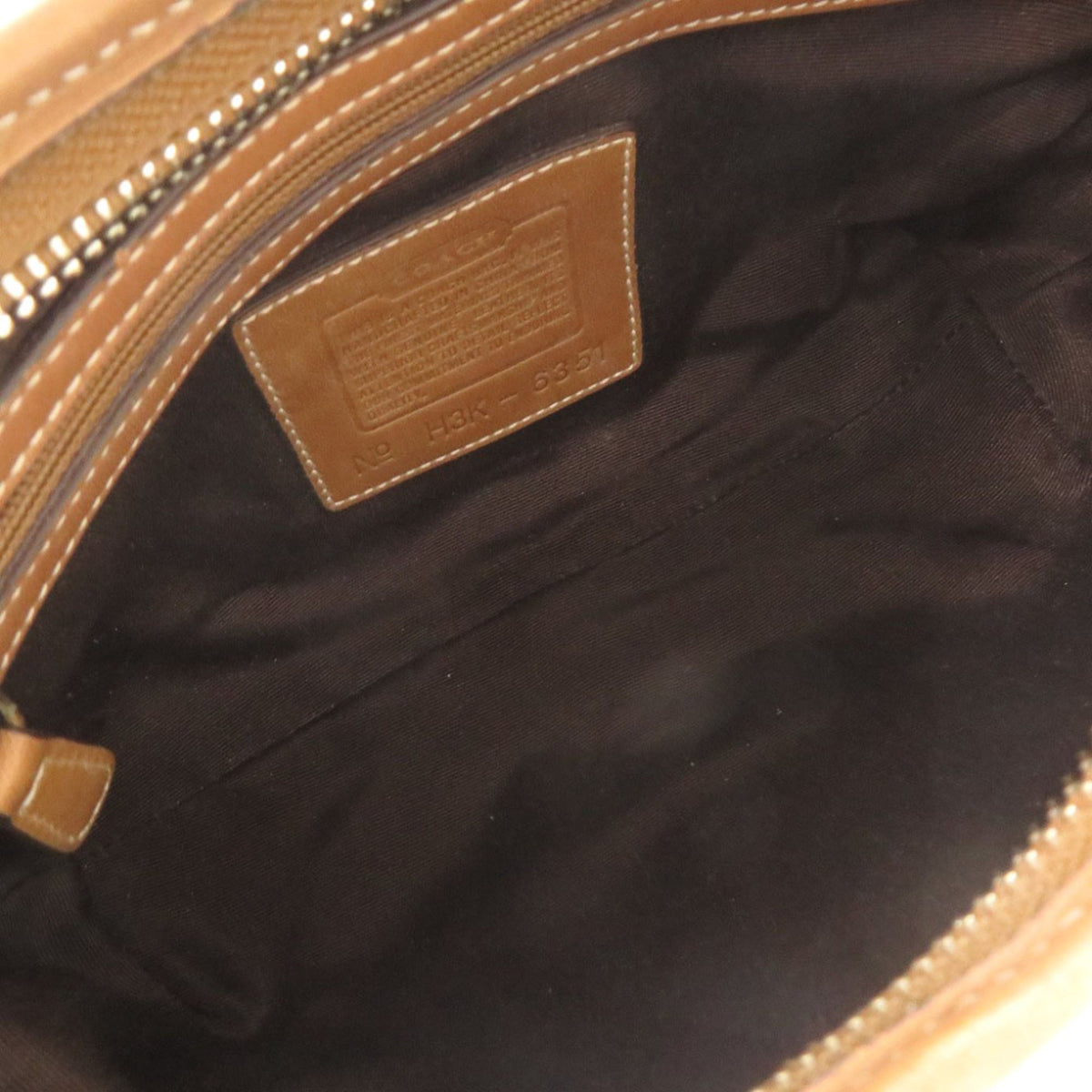 Coach Brown Canvas Leather Shoulder Bag (Pre-Owned)