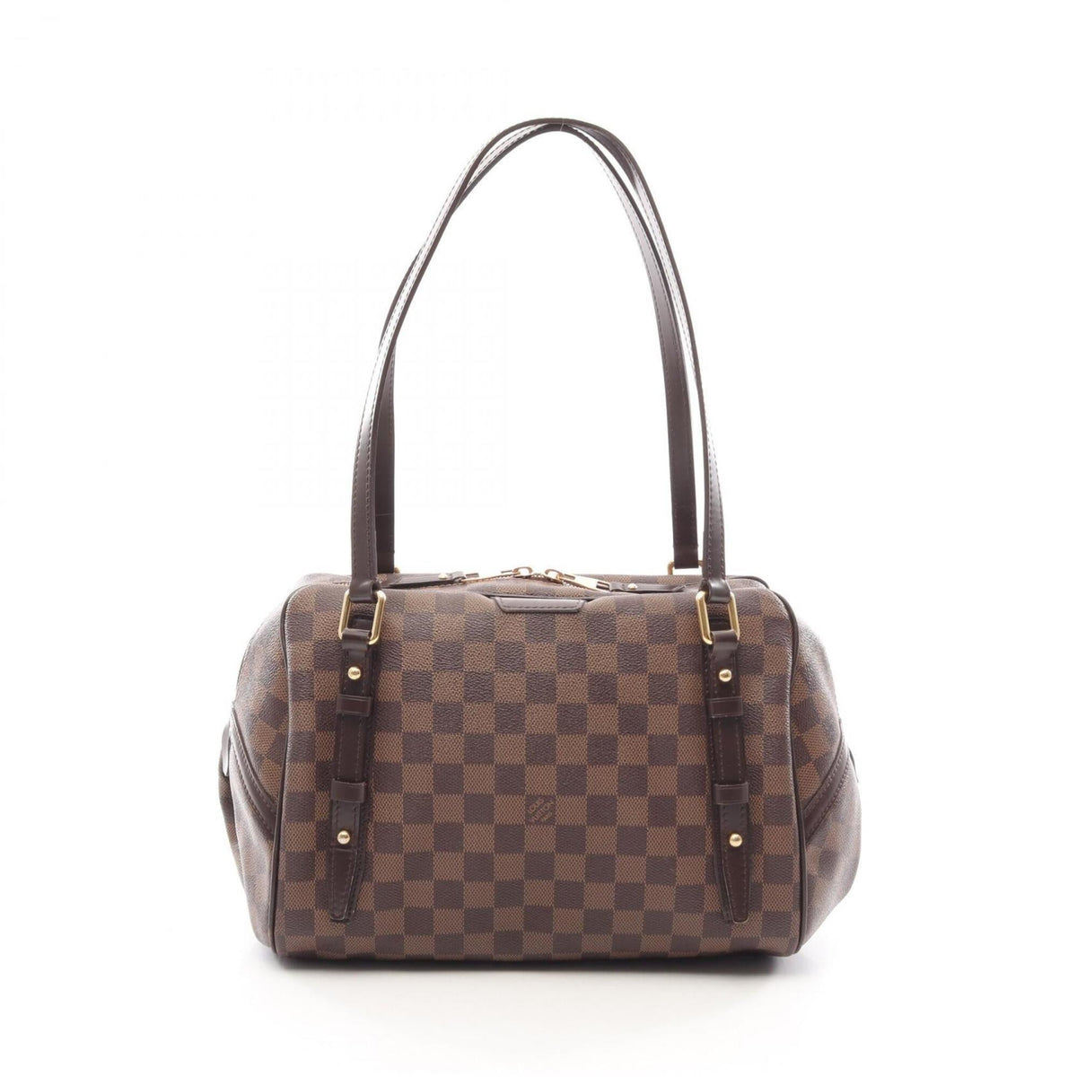 Louis Vuitton Brown Ebene Coated Canvas Leather Handbag Shoulder Bag (Pre-Owned)