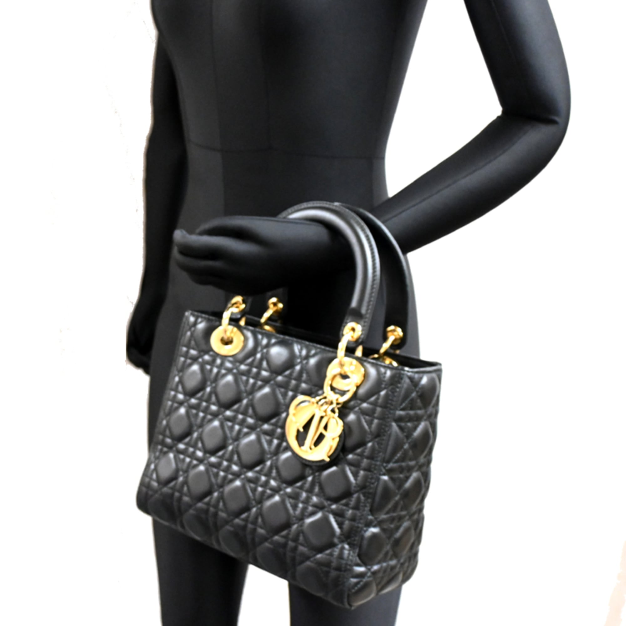 Christian Dior Black Leather Handbag (Pre-Owned)