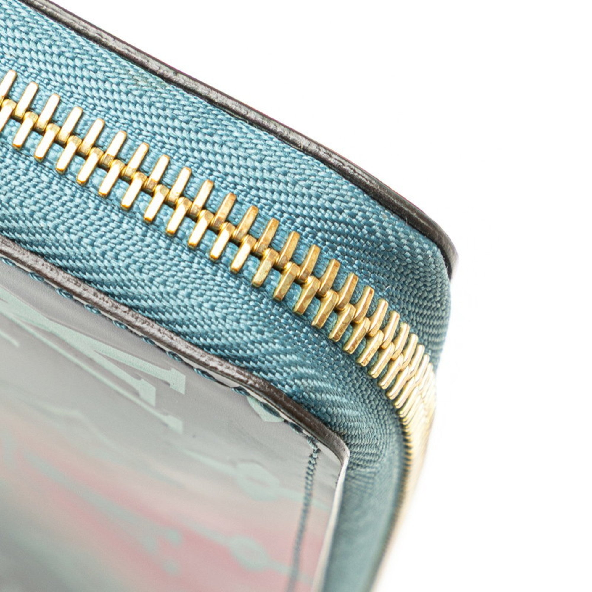 Louis Vuitton Blue Multi-Color Pink Patent Leather Long Wallet (Bi-Fold) (Pre-Owned)