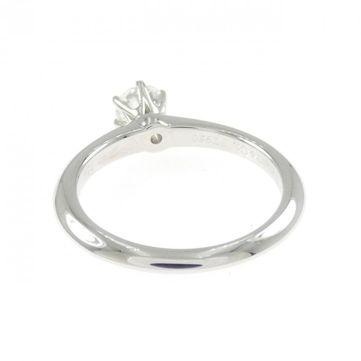 Tiffany Platinum Platinum 950 Band Ring (Pre-Owned)