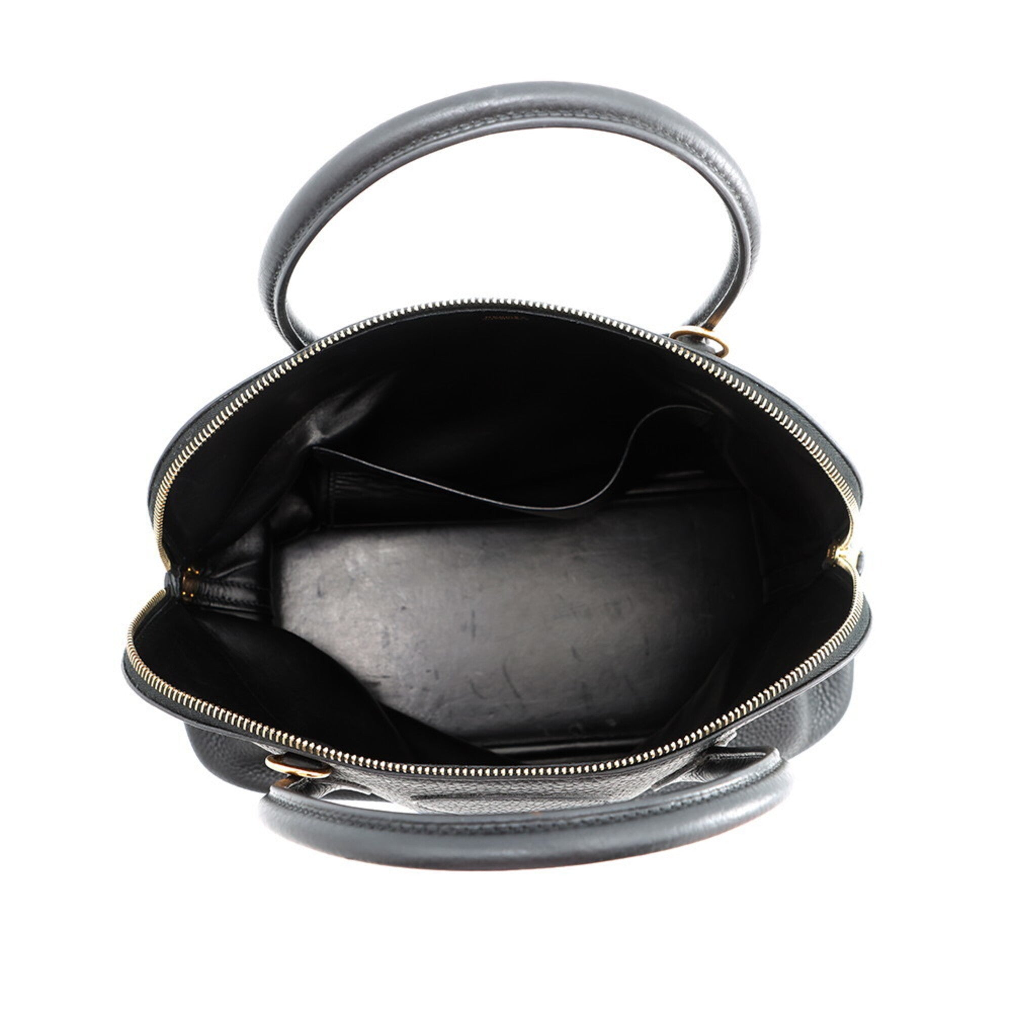 Hermes Black Taurillon Clemence Leather Handbag (Pre-Owned)