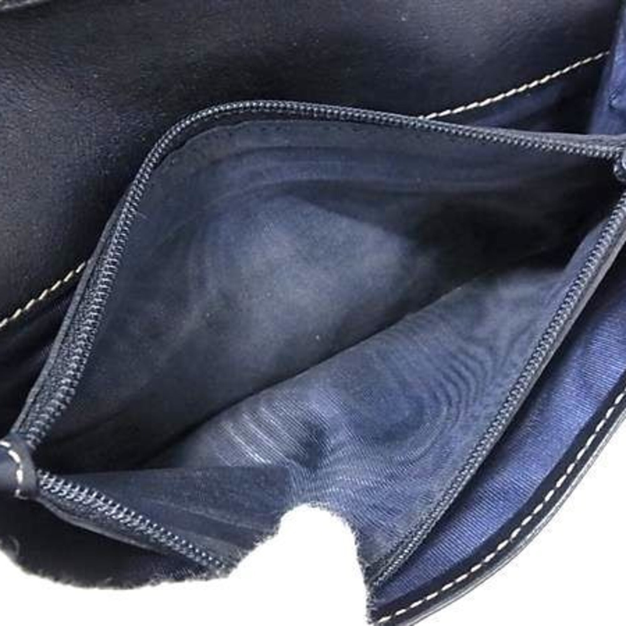 Gucci Brown Navy Gg Supreme Leather Long Wallet (Bi-Fold) (Pre-Owned)