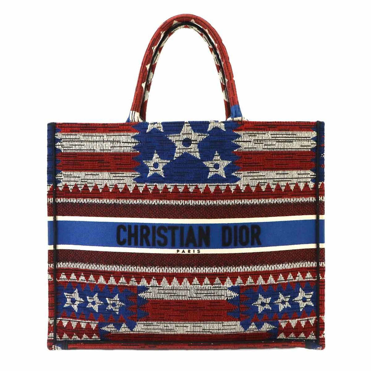 Christian Dior Multi-Color Canvas Handbag Tote Bag (Pre-Owned)