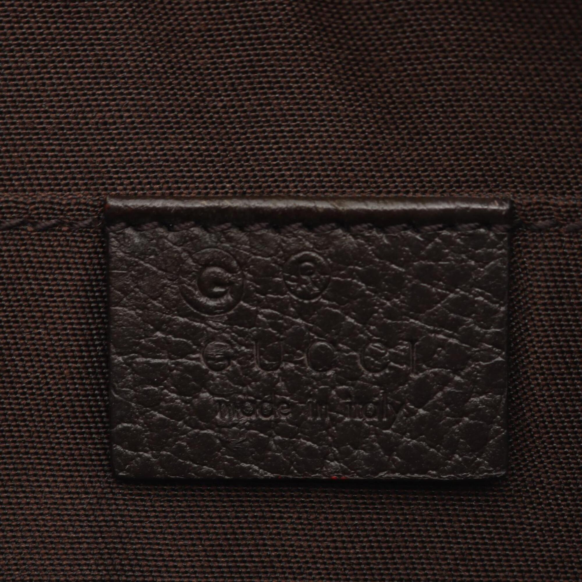 Gucci Beige Brown Gg Canvas Leather Fanny Pack (Pre-Owned)