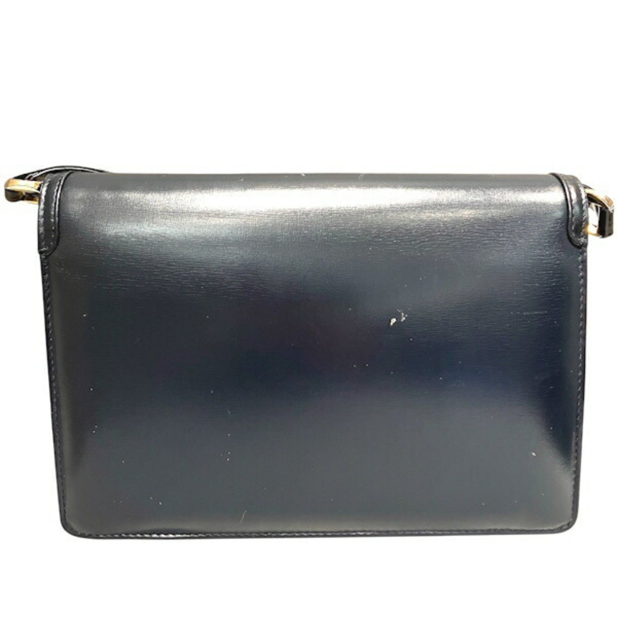 Celine Navy Leather Shoulder Bag (Pre-Owned)