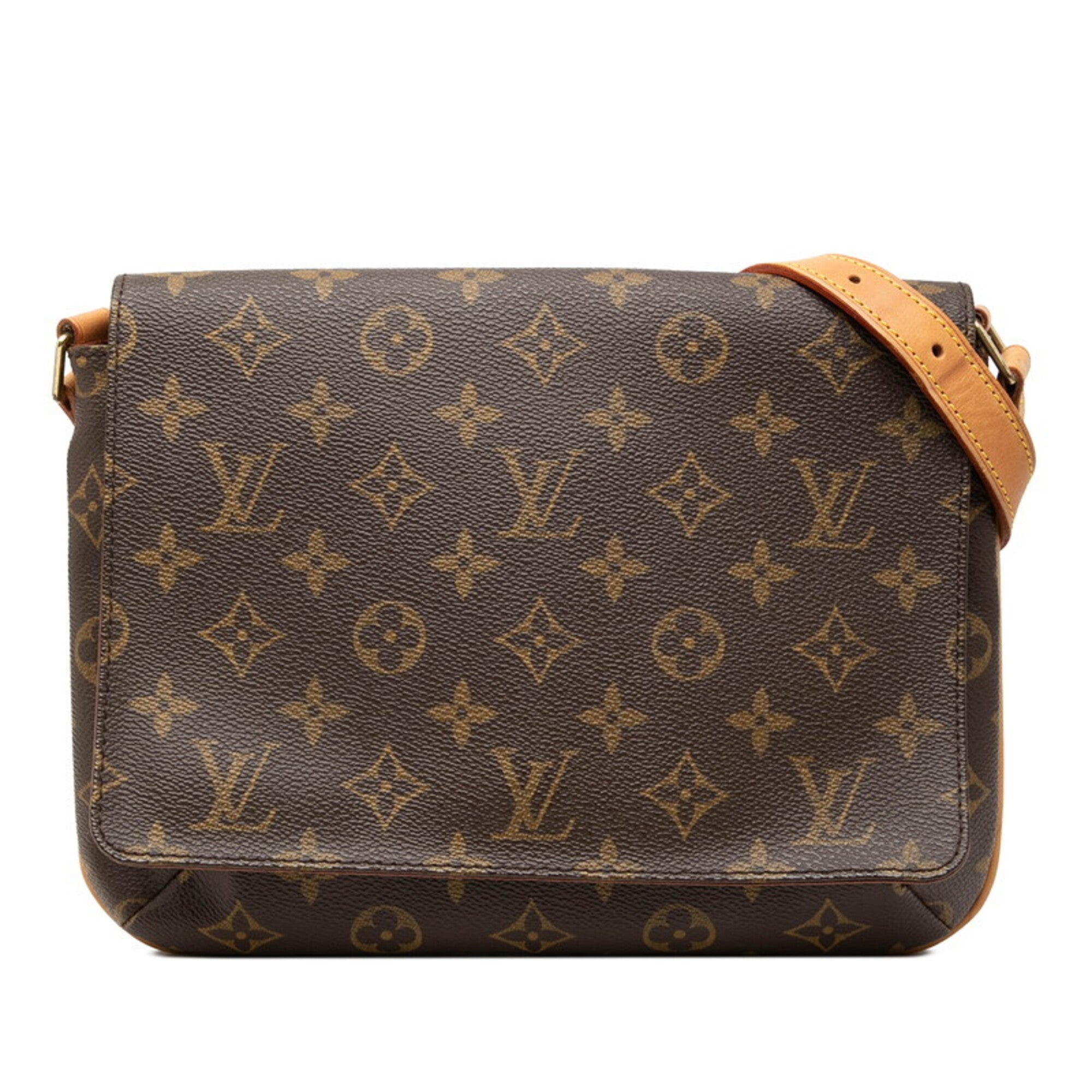 Louis Vuitton Brown Pvc Leather Shoulder Bag (Pre-Owned)