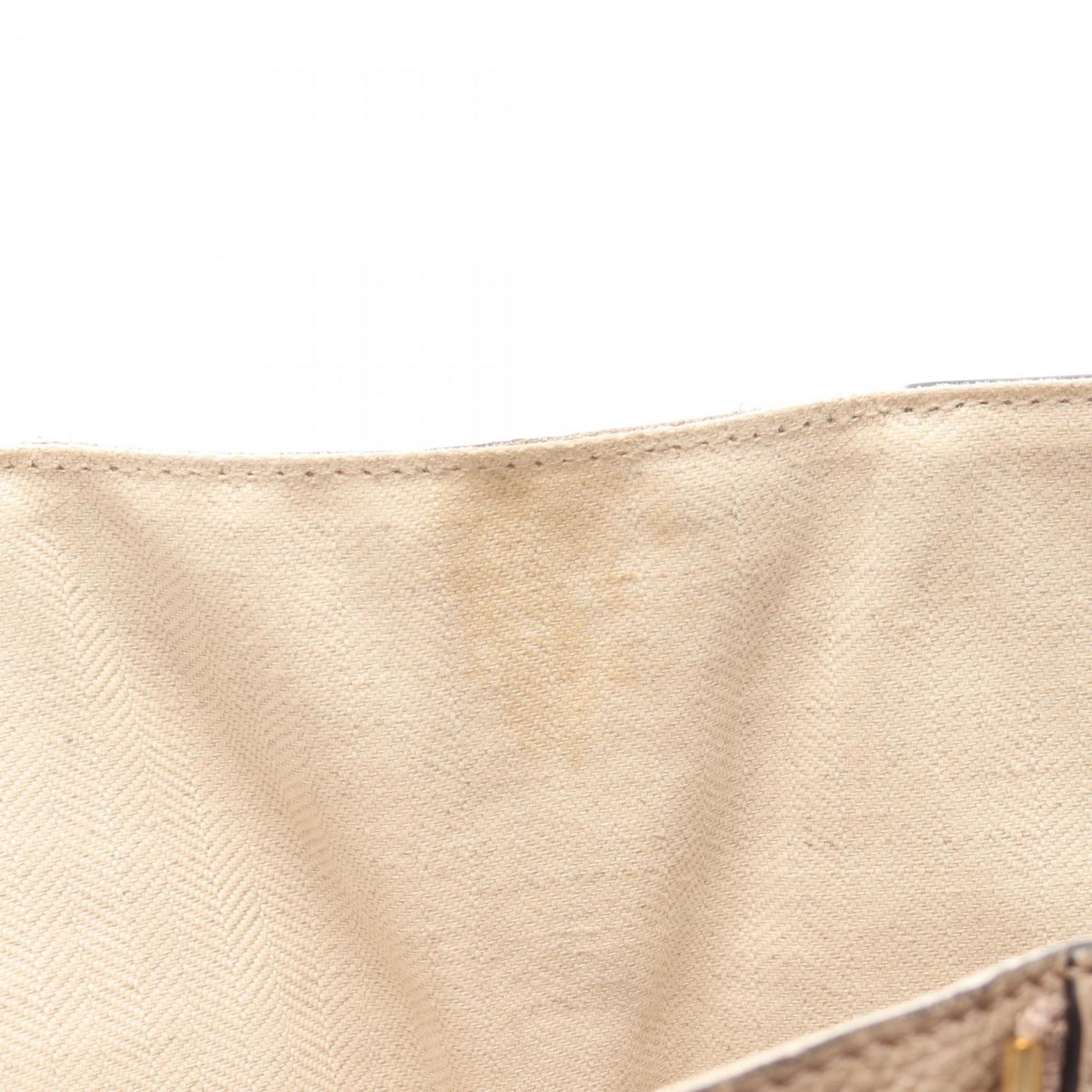 Loewe Beige Brown Leather Handbag (Pre-Owned)