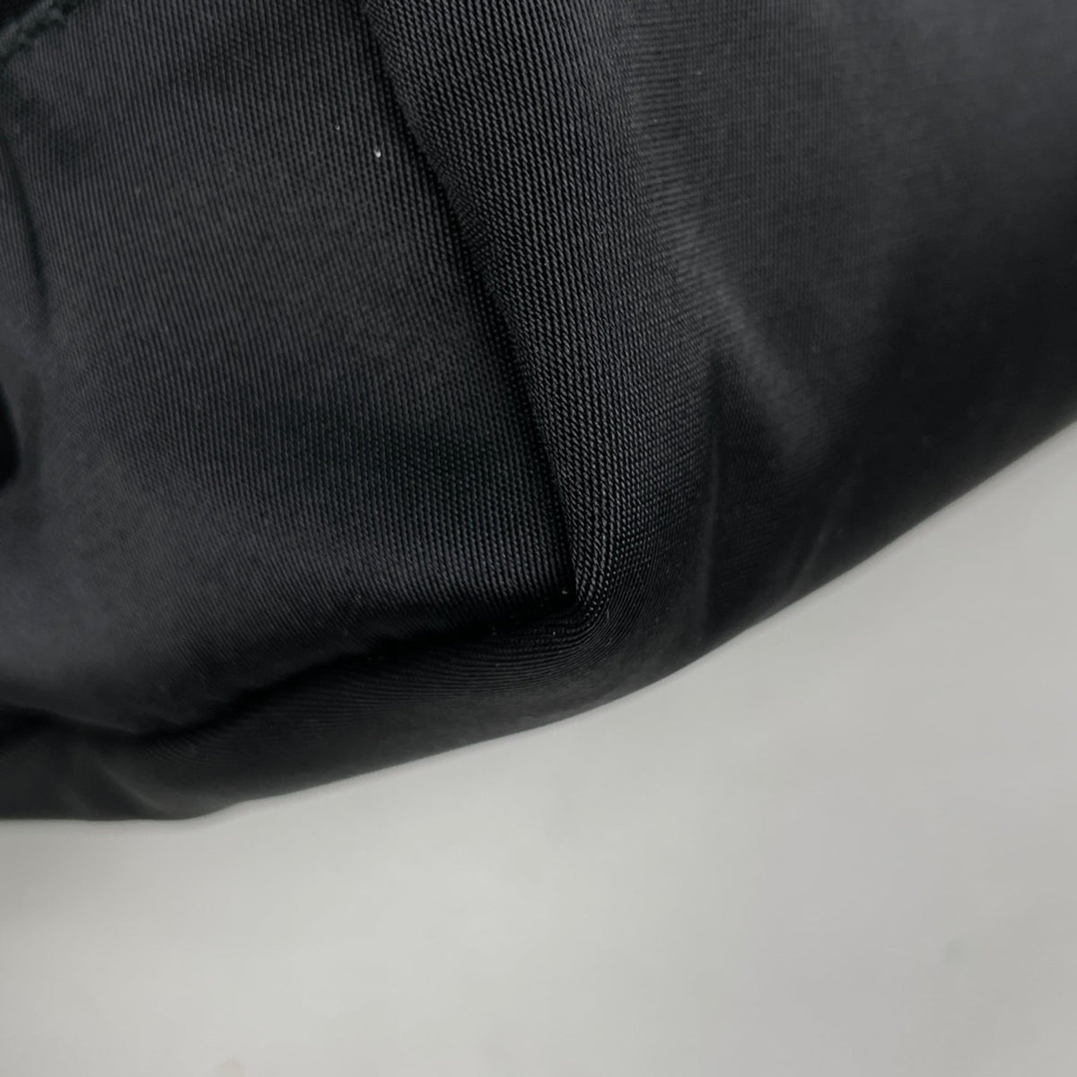 Prada Black Nylon Leather Pouch (Pre-Owned)