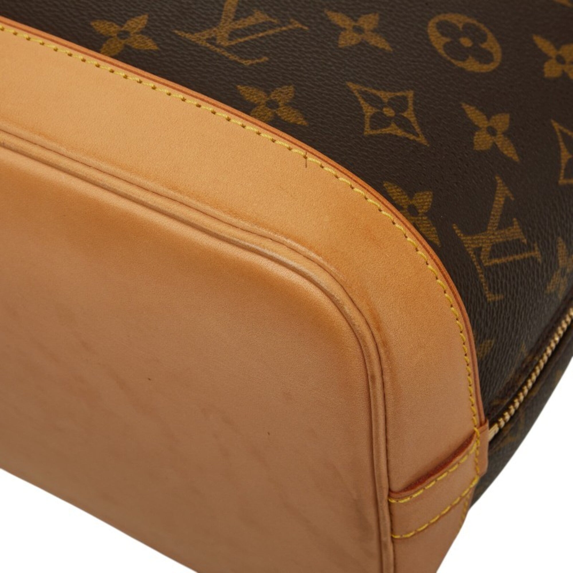 Louis Vuitton Brown Pvc Leather Handbag (Pre-Owned)