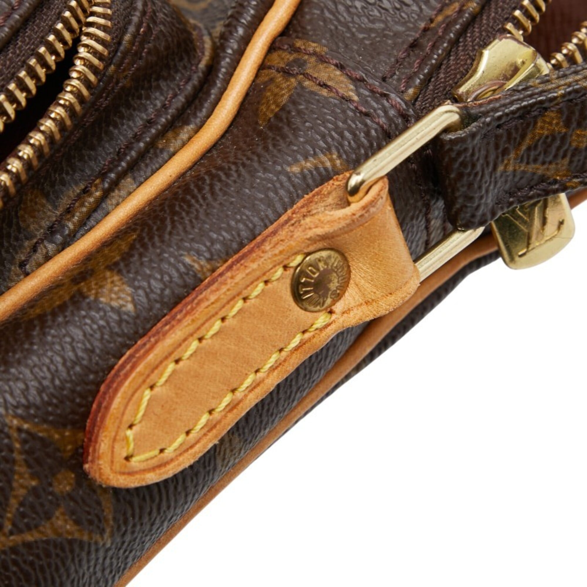 Louis Vuitton Brown Pvc Leather Shoulder Bag (Pre-Owned)
