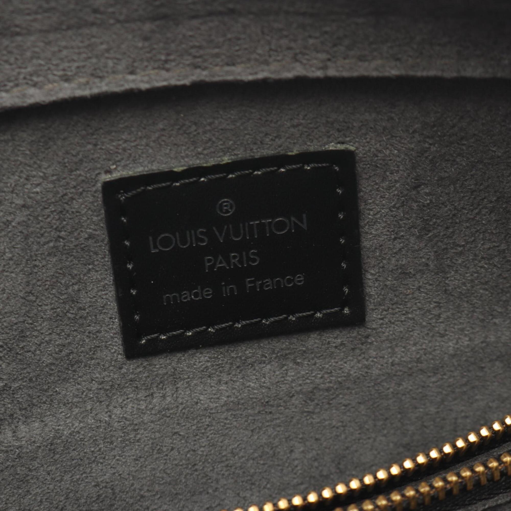 Louis Vuitton Black Leather Handbag (Pre-Owned)