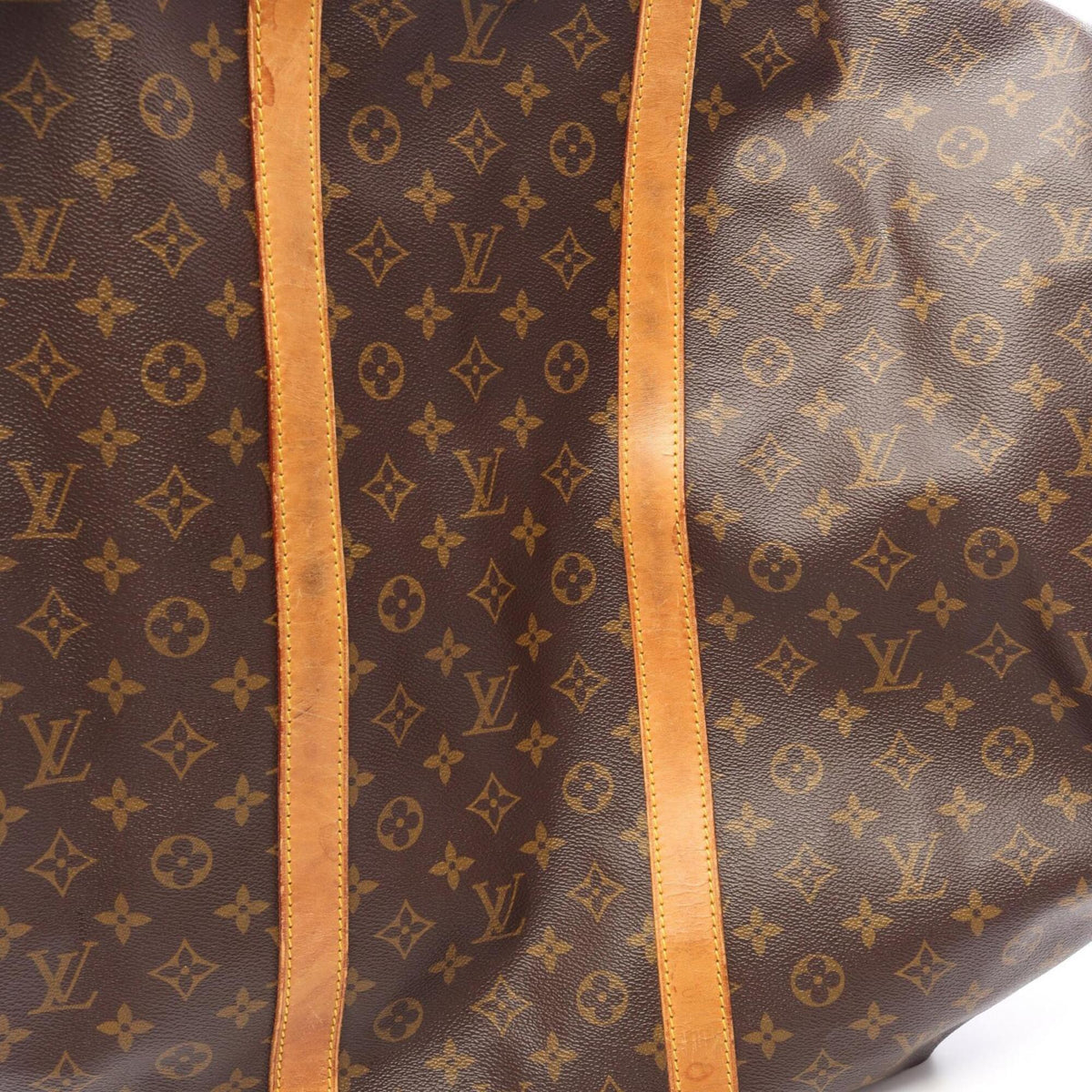 Louis Vuitton Brown Monogram Monogram Leather Boston Bag Handbag (Pre-Owned)