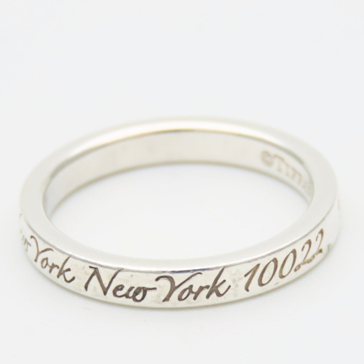 Tiffany Silver Silver 925 Band Ring (Pre-Owned)