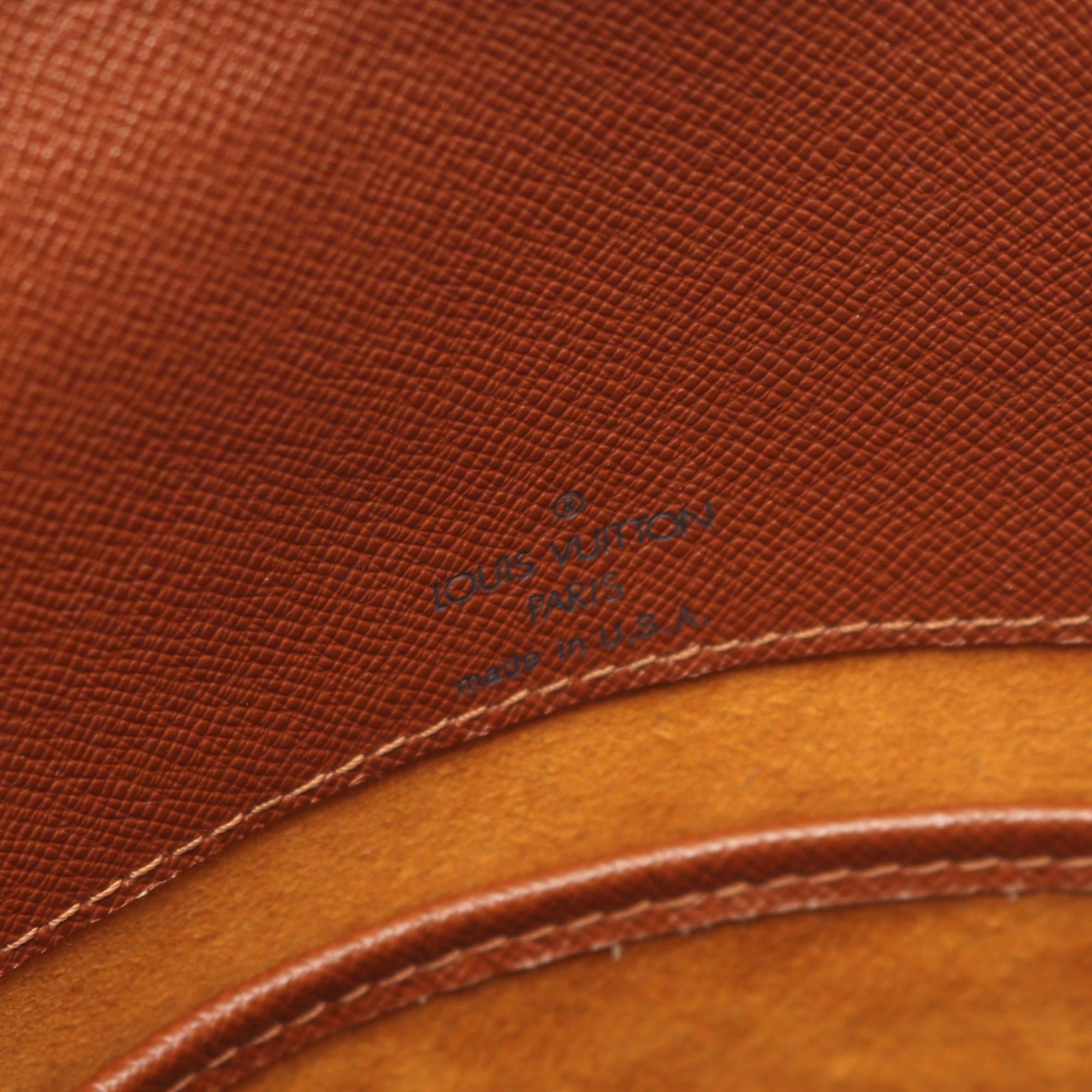 Louis Vuitton Brown Coated Canvas Leather Shoulder Bag (Pre-Owned)
