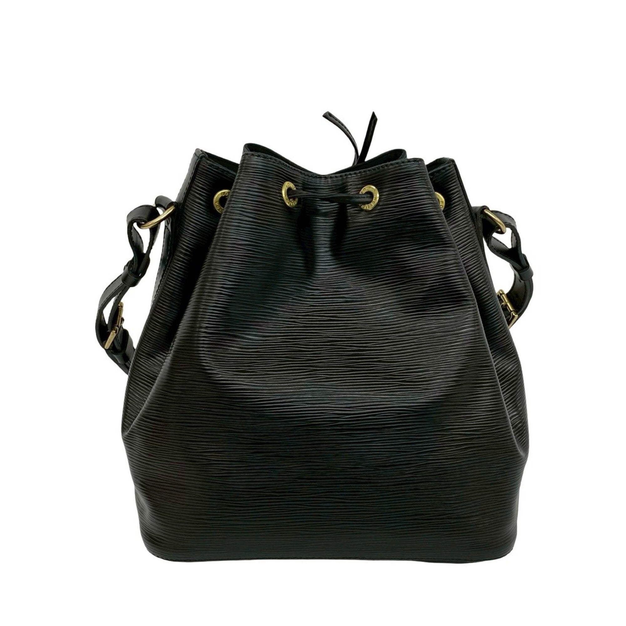 Louis Vuitton Black Leather Shoulder Bag (Pre-Owned)