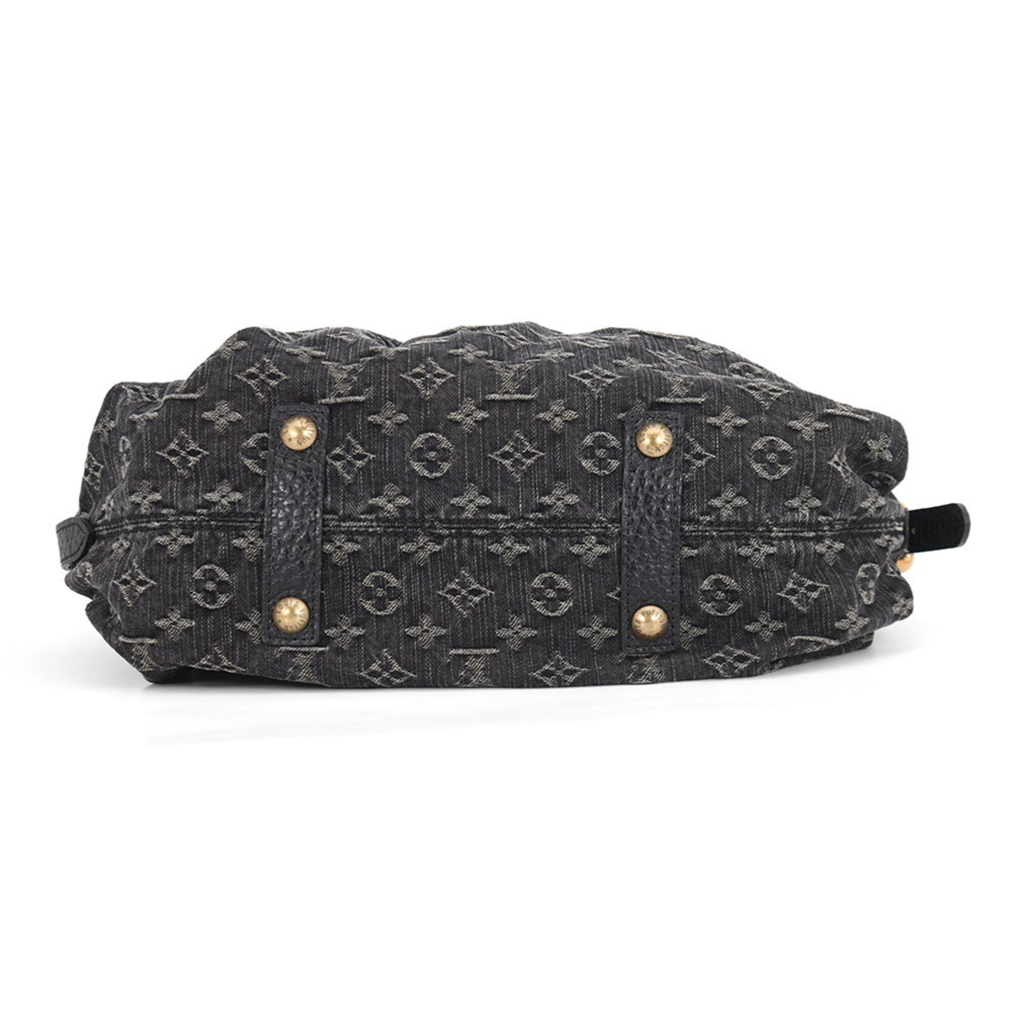 Louis Vuitton Monogram Denim Black Noir Monogram Denim Handbag Shoulder Bag (Pre-Owned)